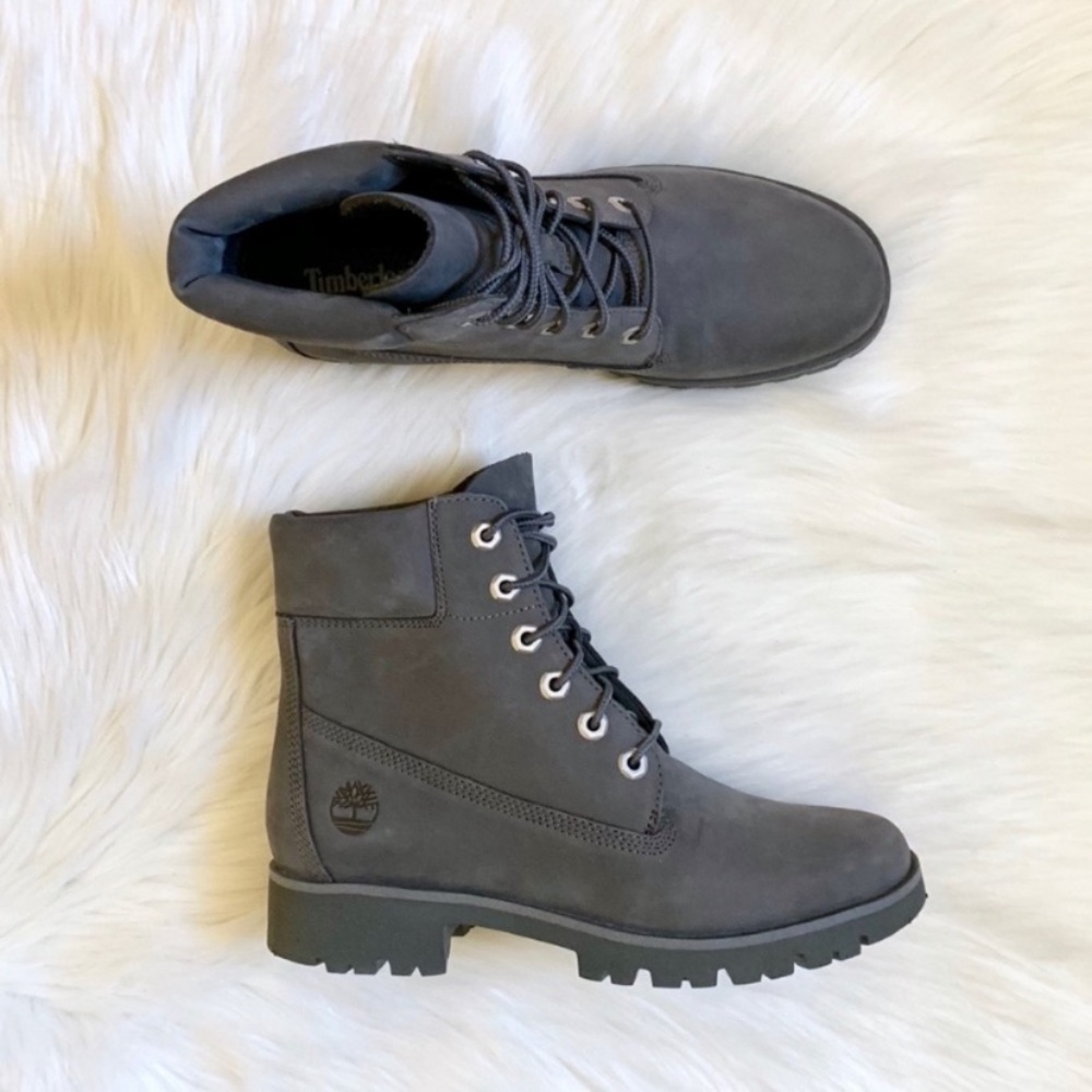 Timberland Classic Lite 6” Medium Grey Boots - Picture 6 of 8